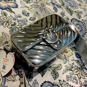 NWT Pinko Mini Love Camera bag with thick strap